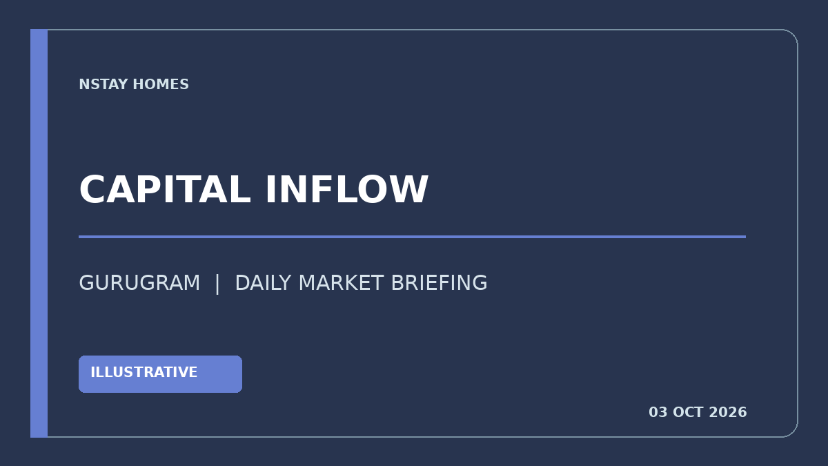 institutional real-estate capital inflow का प्रतीकात्मक ग्राफिक