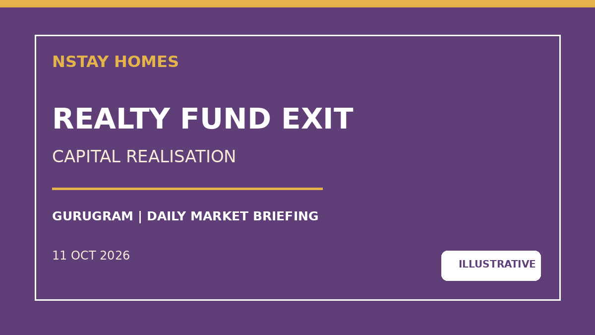 Institutional real-estate fund exit का सांकेतिक NStay Homes ग्राफिक
