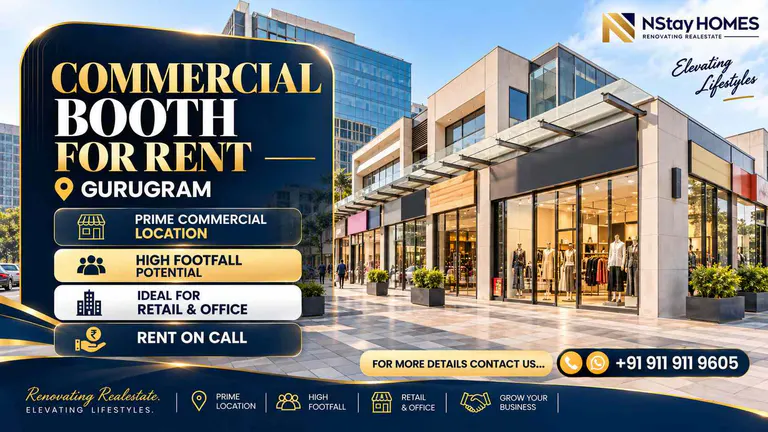 27 Sq. Yd. Booth for Lease in Sector 52, Gurgaon